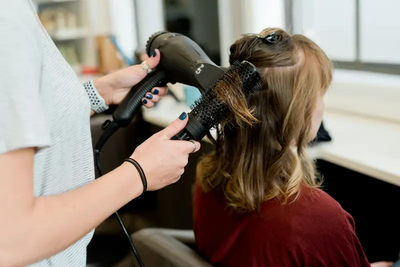 A blow-dry with a round brush.